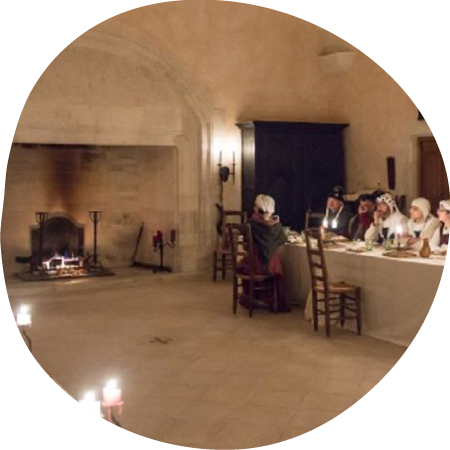 Repas médiéval au palais des évêques de Bourg-Saint-Andéol