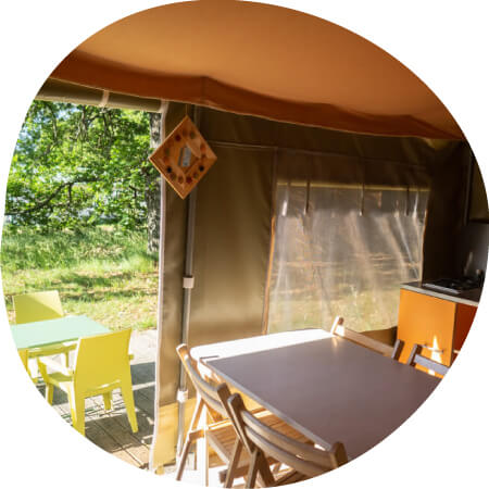 equipped tents