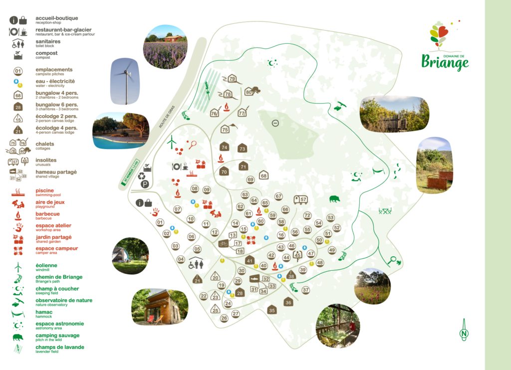 Plan du Domaine de Briange