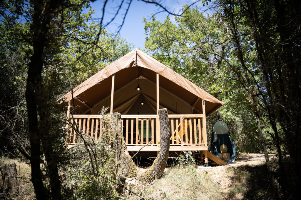 canvas lodges in ardeche