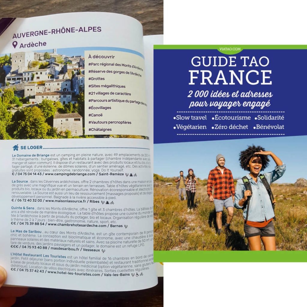 Briange dans la presse - guide tao tourisme durable