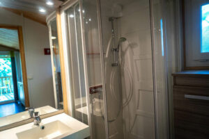 tree house with a bathroom