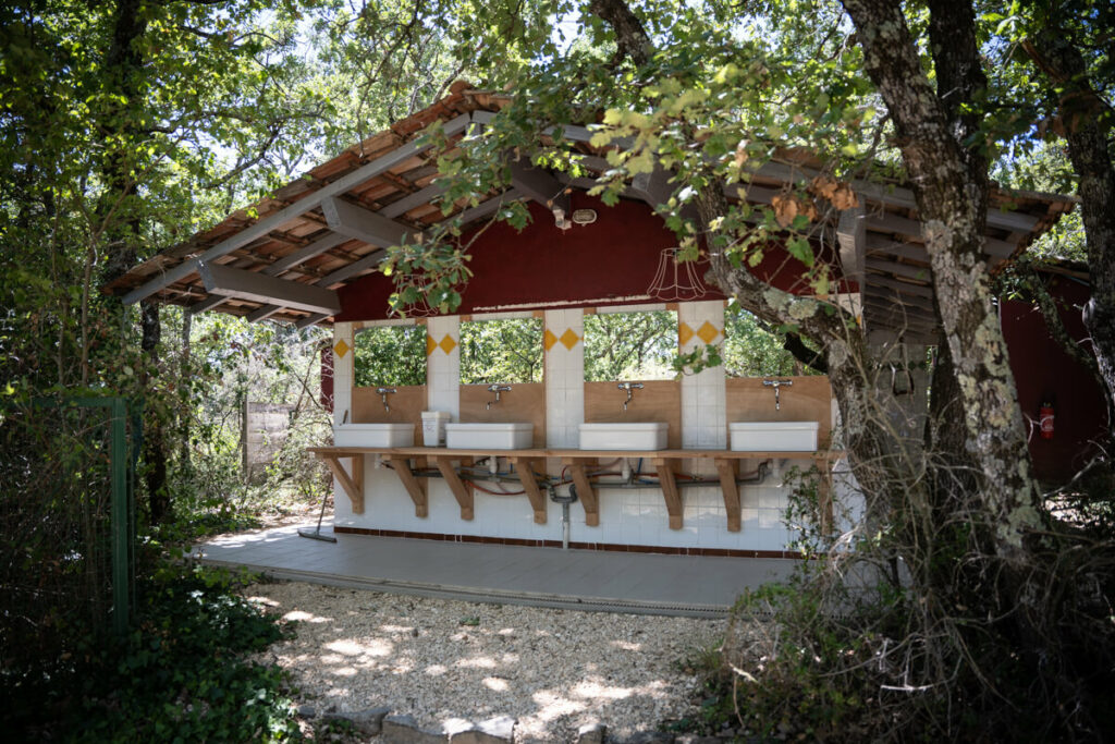 nature campsite in ardeche